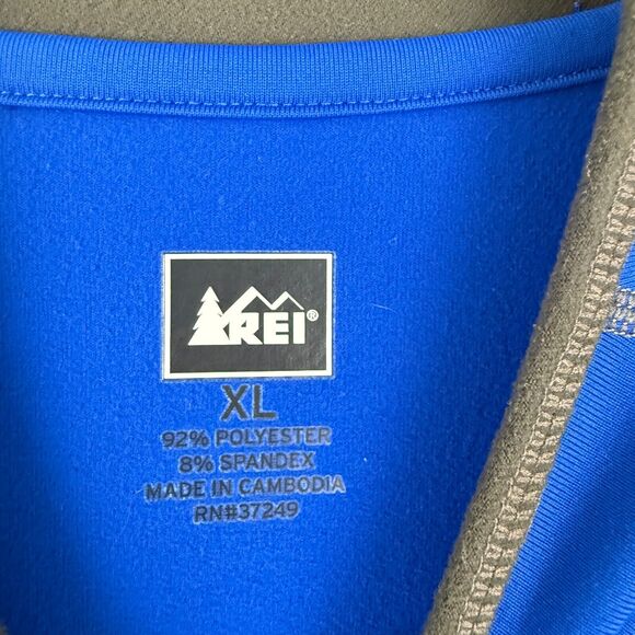 REI Co-Op Hiking Shirt Mens‎ XL Blue Base Layer Activewear Outdoor Long Sleeve - Picture 3 of 12